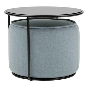 Softline - Tom Hocker/Pouf mit Beistelltisch