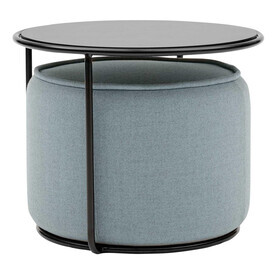 Softline - Tom Hocker/Pouf mit Beistelltisch