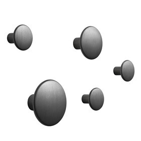 Muuto - The Dots - Set de 5 patères de métal