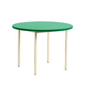 HAY - Two-Colour Dining Table Base Ivory Ø105cm