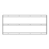 HAY - Loop Stand Crossbar Frame - white/120 x 64.5 x 3 cm/for Loop Stand Table with 180 & 200cm