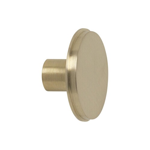 ferm LIVING - ferm LIVING Brass Wall Hook large - brass/matt polished/L 2.5cm/Ø 5cm