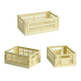 HAY - Colour Crate Korb recycelt S + Mini 3er Set