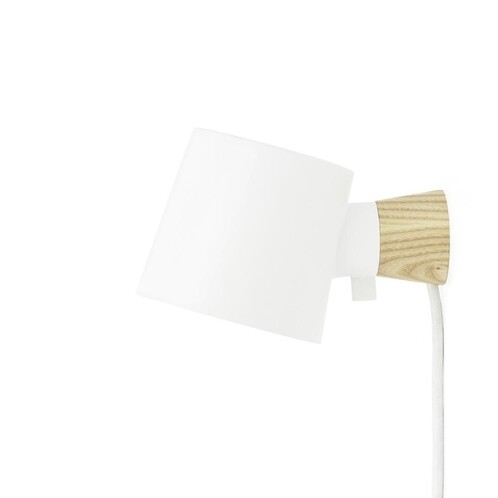 Normann Copenhagen - Rise Wandleuchte - weiß/H x L x Ø: 9,7 x 17 x10cm