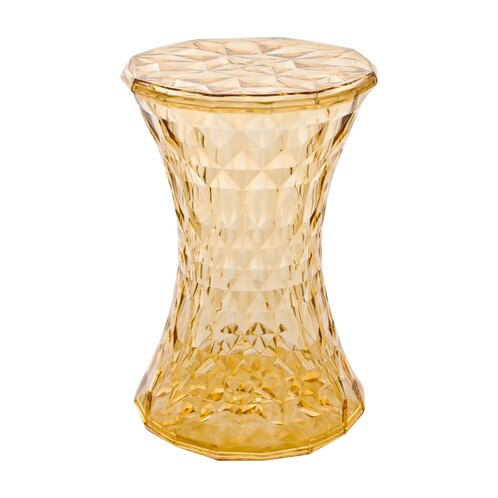 Kartell - Stone Hocker - gelb/glänzend