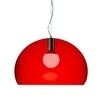 Kartell - FL/Y Suspension Lamp - red/transparent/Ø52cm