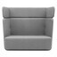Softline - Basket Sofa mit hohem Rücken - grau/Stoff Filz 620/BxHxT 152x126x74cm