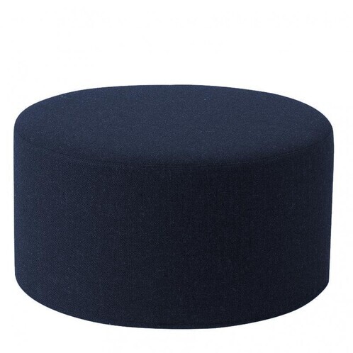 Softline - Drum Stool / Side Table L - dark blue/fabrics felt 859/H 30cm / Ø 60 cm