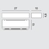 Rotaliana - Frame W2 LED Wall Lamp - line drawing
