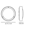 Artemide - Artemide Niki - Buitenlamp - Strichzeichnung