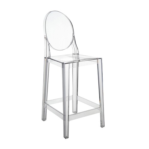 Kartell - One More Bar Stool 65cm - crystal clear/transparent