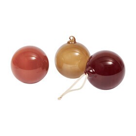 Ferm Living - Glass Baubles kerstbal set van 3 L