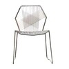 Moroso - Tropicalia Chair - white quartz/PVC glides/frame stainless steel/54x81x56cm