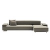 Moroso - Lowland Sofa - beige/brown/frame stain. steel