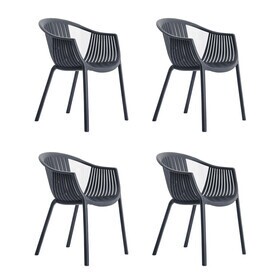 Pedrali - Tatami 306 tuinarmstoel set van 4