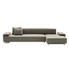 Moroso - Lowland Sofa - beige/brown/frame stain. steel