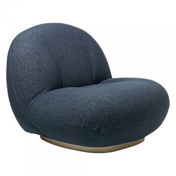 Gubi - Pacha Lounge Chair Gestell perlgold
