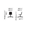 Vitra - HAL Studio Drehstuhl - Strichzeichnung