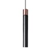 Kundalini - Minimal LED Pendelleuchte - copper/black/canopy black RAL9005/2700K/410/lm/CRI>80/Board LED/DC 350mA/H 25.5cm/Ø 3.5cm