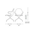 &tradition - Catch Chair JH2 - Chaise pivotante - dessin au trait