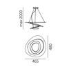 Artemide - Pirce Micro LED - Suspension - dessin au trait