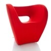 Moroso - Victoria and Albert Armchair - red/fabrics Kvadrat Divina 623