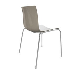 Arper - Catifa 46 0251 Stuhl zweifarbig Gestell Chrom