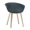 Arper - Duna 02 4203 Chair With Wood Frame - anthracite/frame oak