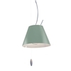 Luceplan - Costanzina - Suspension avec câble tracteur - vert d'eu/aluminium