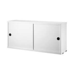 String - String System Hängeschrank mit Schiebetüren Tiefe 20cm