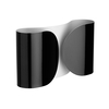 Flos - Foglio AGL Wall Lamp - black/glossy/steel/37x21cm