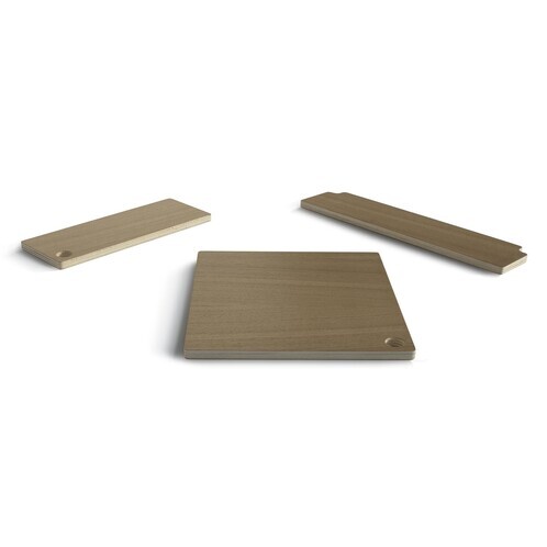 B-Line - Boby Deckplatte - eiche/bestehend aus 3 Einzelteilen:/26.6x29.9cm/10.8x29.1cm/39.4x0.99cm