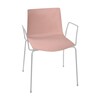 Arper - Catifa 46 Armchair Unicoloured Frame Chrome - rose/seat shell glossy/inside matt/frame chromed/new colour