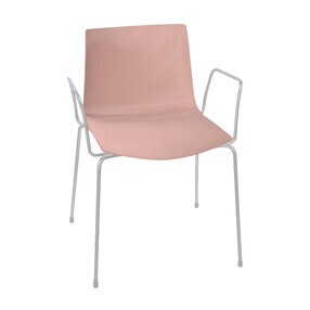 Arper - Catifa 46 0251 Armlehnstuhl einfarbig Gestell Chrom