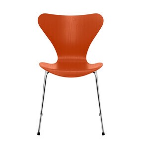 Fritz Hansen - Serie 7™ Stuhl gefärbte Esche Gestell Verchromt