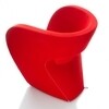 Moroso - Victoria and Albert Armchair - red/fabrics Kvadrat Divina 623