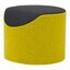 Softline - Coral Hocker - gelb/schwarz/Stoff Filz 847/610/H 40, Ø 50cm