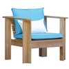 Jan Kurtz - Batten Loungesessel - Teak/BxHxT 78x69x75cm/ohne Kissen