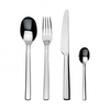 Alessi - Ovale - Service de 24 couverts - inox 18/10/brillant poli/6 couteaux/6 fourchettes/6 cuillères à soupe/6 cuillères à café