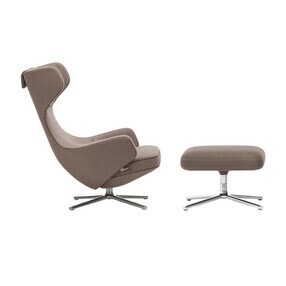 Vitra - Grand Repos fauteuil & voetenbank stof