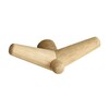 Woud - Tail Wing Clothing Hook - oak/with metal bracket/LxWxH 20.3x12.7x9cm