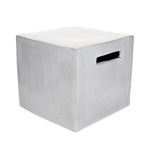 Gervasoni - Inout 41 - Table d'Appoint / Tabouret - blanc/brillant/Taille 1/H37cm