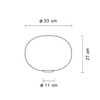 Flos - Glo Ball Basic 1 Bodenleuchte - Strichzeichnung