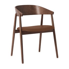 Andersen Furniture - AC2 armleunstoel PU-leer onderstel beuk