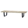 Vitra - Nelson Bench bank - essen natuur/onderstel essen zwart gelakt/L 183.7cm