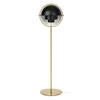 Gubi - Multi-Lite - Lampe de plancher laiton - noir/abat-jour noir/H 148cm, Ø 39cm/structure laiton