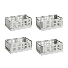 HAY - Colour Crate Korb recycelt S 4er Set