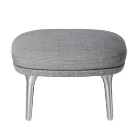 Fritz Hansen - Ro™ JH11 Fußhocker Stoff Füße aus Aluminium