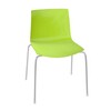 Arper - Catifa 46 0251 Chair unicoloured - green/seat shell glossy/inside matt/frame chromed/new colour
