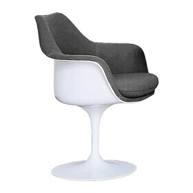 Knoll International - Tulip Saarinen armstoel volbekleed draaibaar